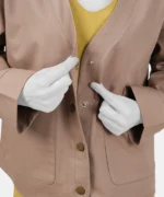 کت لینن جلو باز وندا - Image 5