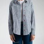 شومیز مروارید راه راه