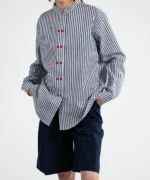 شومیز لینن یقه دیپلمات پگاه