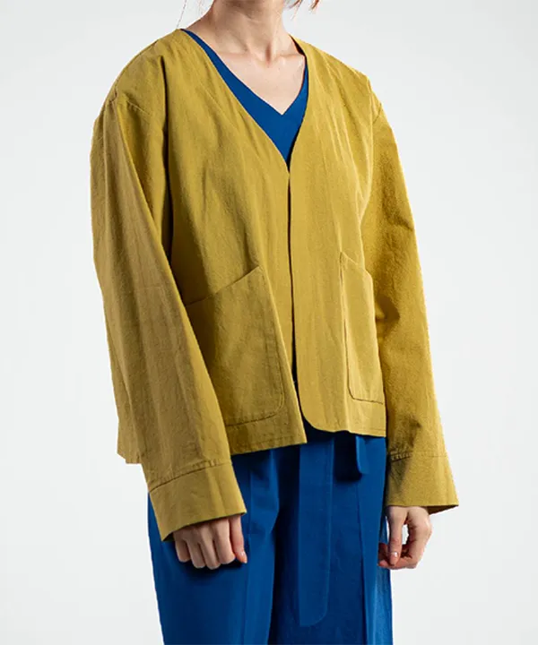 کت لینن جلو باز وندا