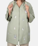 سویشرت کتان زیپ دار کتایون