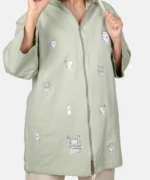 سویشرت کتان زیپ دار کتایون