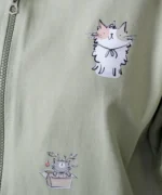 سویشرت کتان زیپ دار کتایون