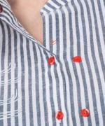 شومیز لینن یقه دیپلمات پگاه