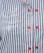 شومیز لینن یقه دیپلمات پگاه