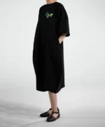 پیراهن کتان بلند کمان