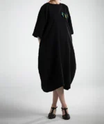 پیراهن کتان بلند کمان