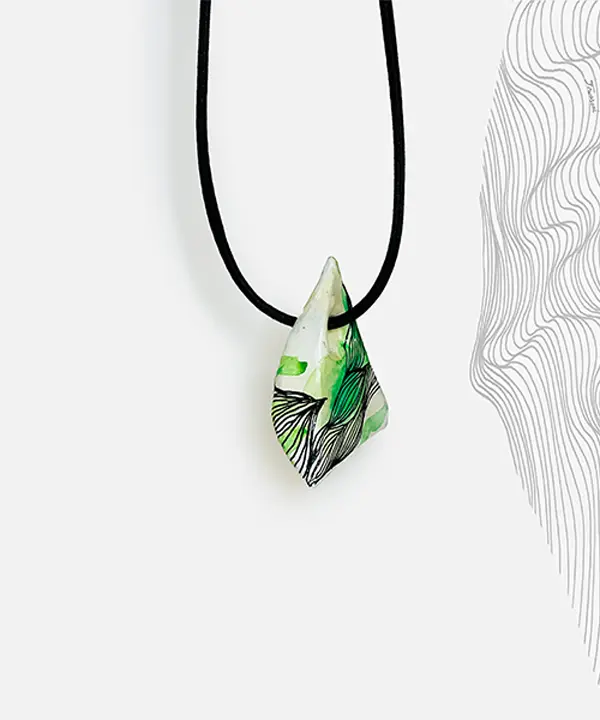 گردنبند پاپیه ماشه | کد 124