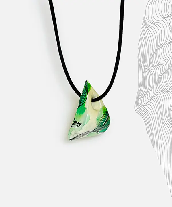 گردنبند پاپیه ماشه | کد 124