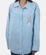 شومیز لینن دکمه دار سارا