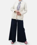 کت لینن جلو باز ترگل