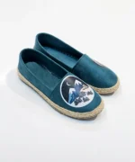 کفش کنفی فیروزه ای