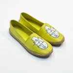 کفش کنفی زرد