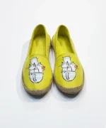 کفش کنفی زرد