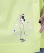 شومیز کاهویی لینن آستین بلند مدل ناریا