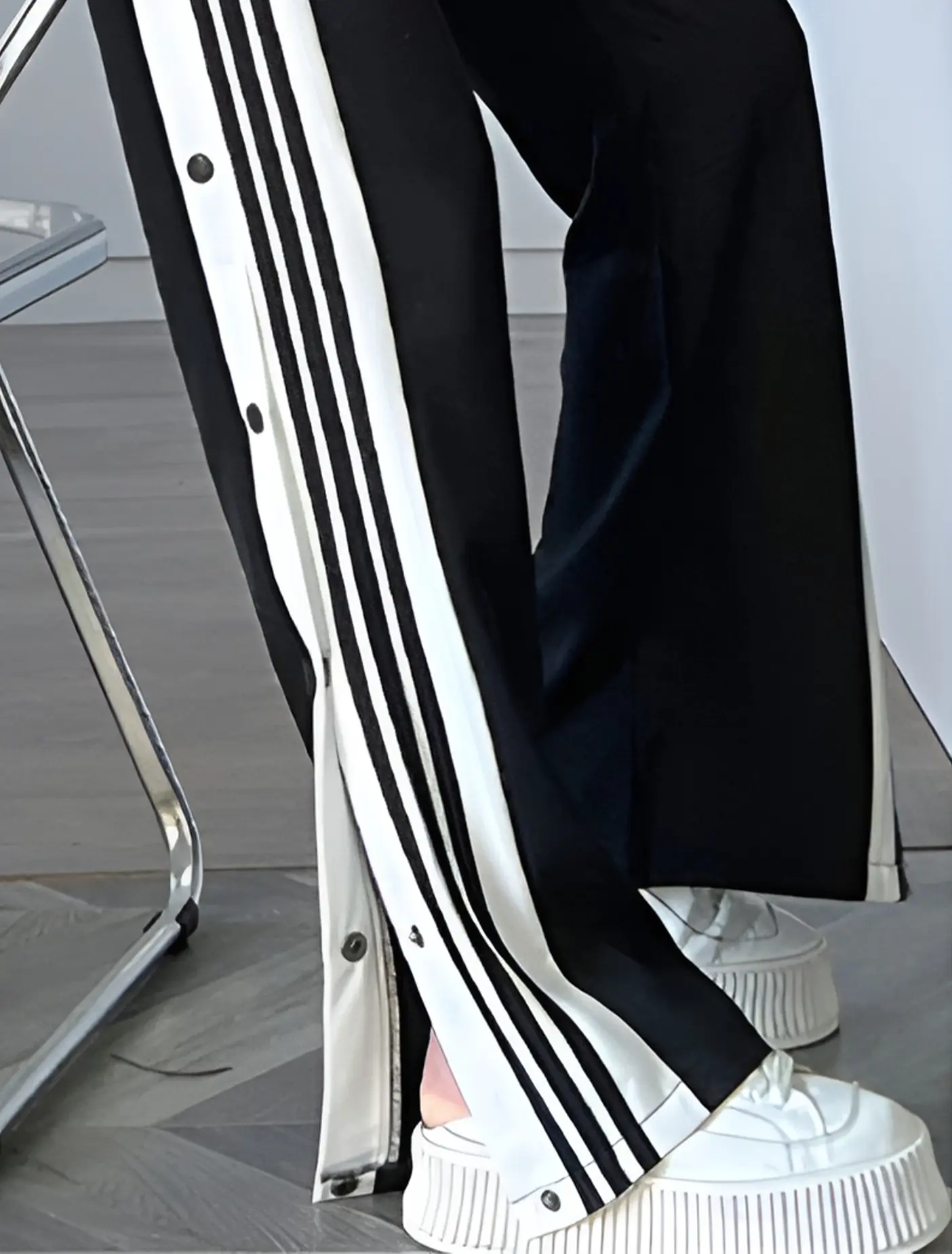 شلوار بگ لبه باز