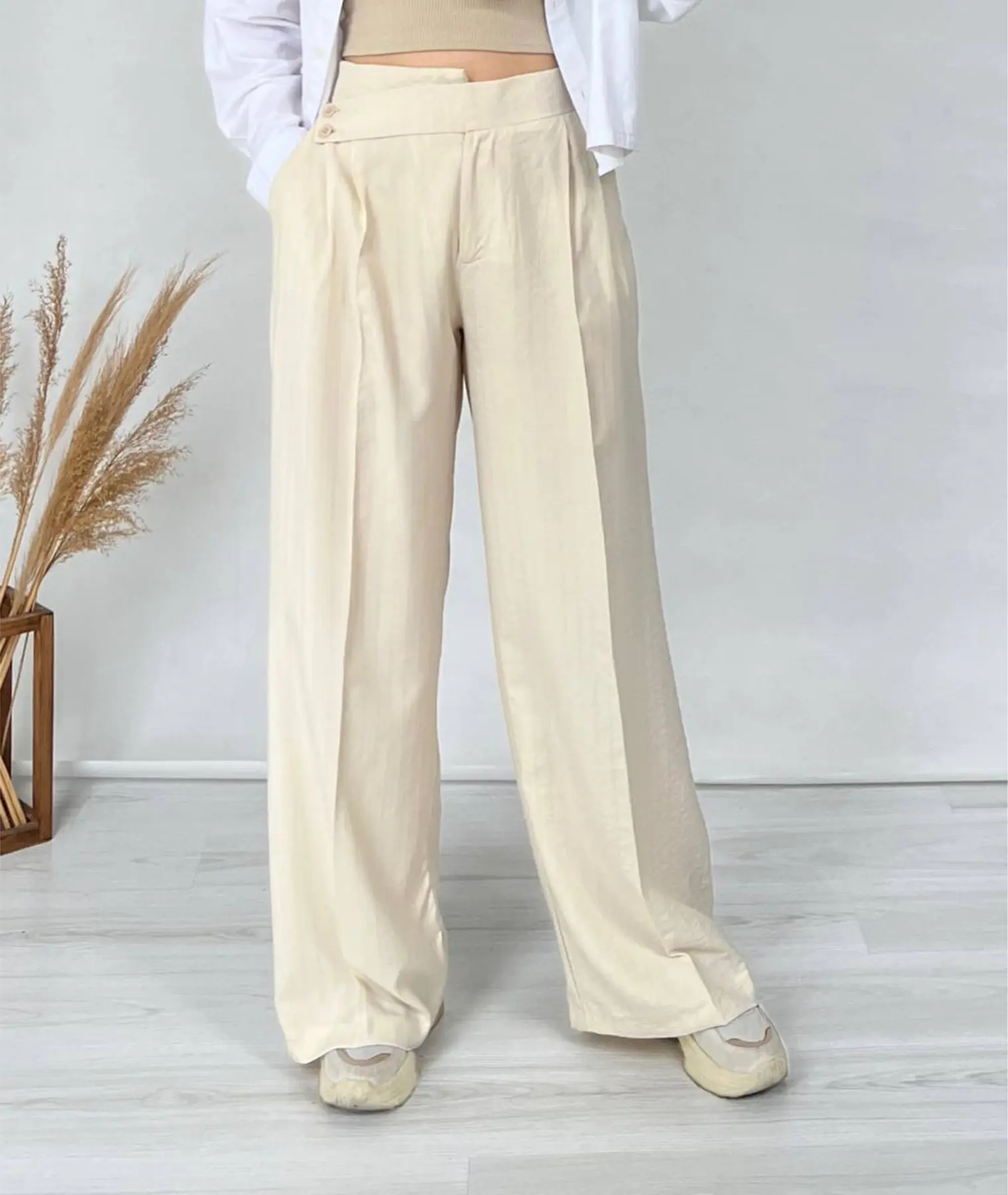 شلوار بگ پلسیه دار