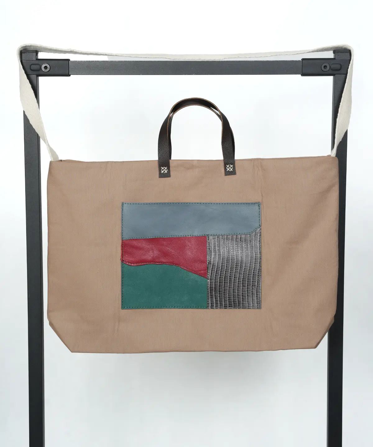 کیف کتان نسکافه ای مدل پالیز