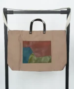 کیف کتان نسکافه ای مدل پالیز