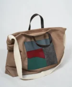 کیف کتان نسکافه ای مدل پالیز