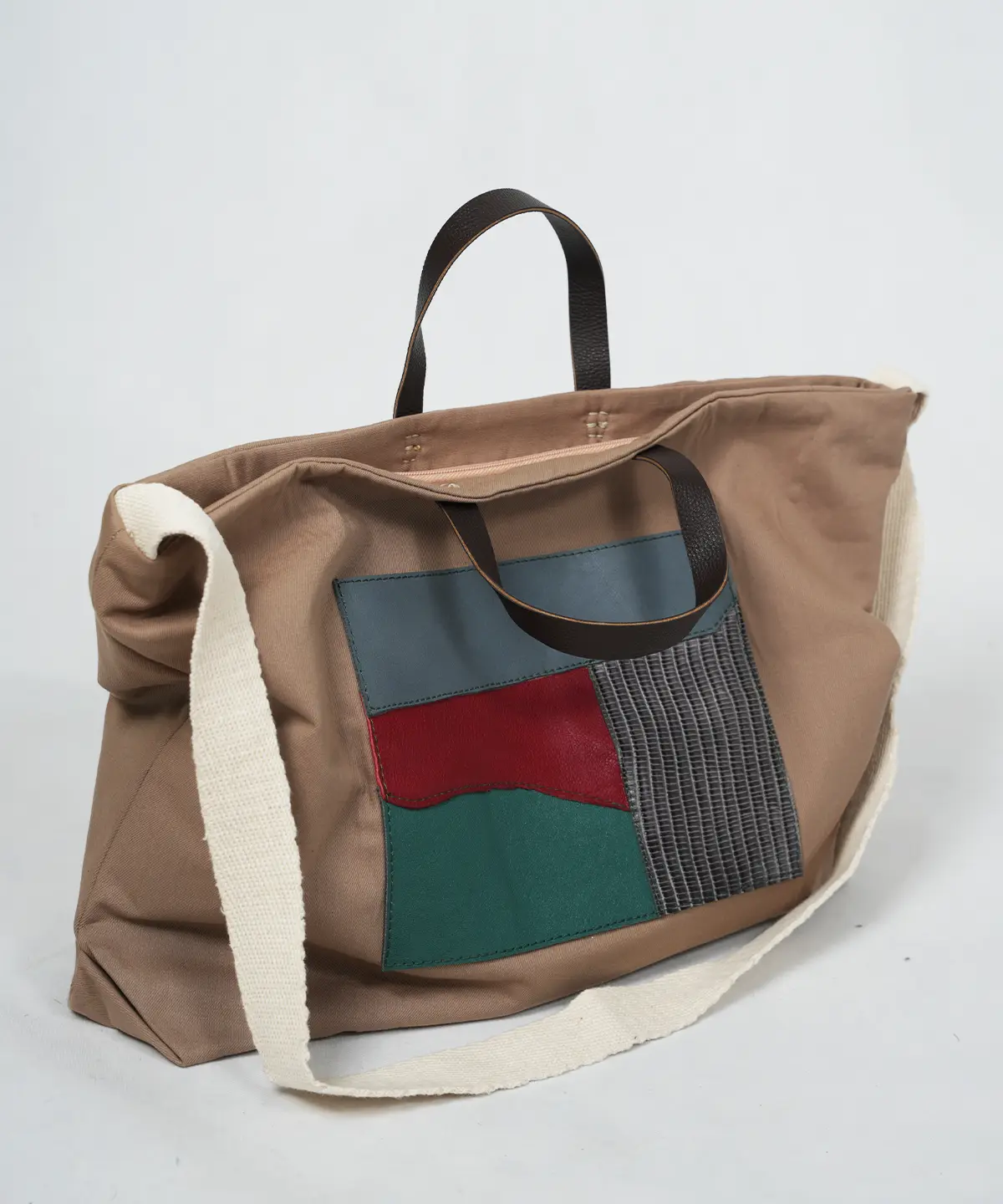 کیف کتان نسکافه ای مدل پالیز