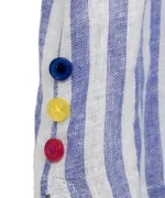 بلوز لینن یقه گرد مدل مهرک - Image 4