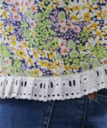 جلیقه لینن اسلب یقه گرد مدل نازگل