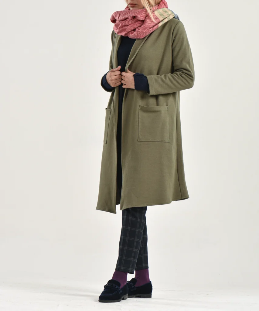 مانتو سدری پاییزه جلو باز مدل فرنوش