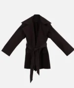 بارانی مشکی میکرو جلوباز مدل ماریا