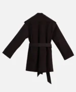 بارانی مشکی میکرو جلوباز مدل ماریا