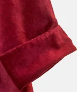 کت زرشکی ارغوانی جلوباز مدل پرگل