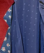 کت زرشکی ارغوانی جلوباز مدل پرگل