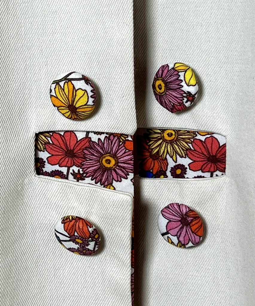 کت کتان جلوباز مدل پلاس