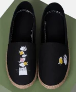 کفش کنفی مشکی طرح ماهی