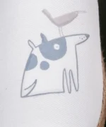 کفش کنفی سفید طرح سگ