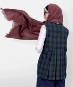 جلیقه کشمیر دو رنگ مدل پوژان