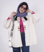 کت کتان جلوباز مدل پلاس - Image 5