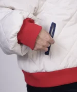 کاپشن زیپ دار یقه گرد مدل طلا