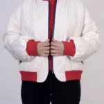 کاپشن زیپ دار یقه گرد مدل طلا