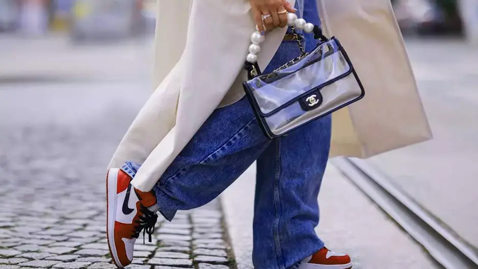 شلوار بگ با بارانی بلند