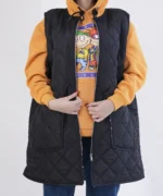 پافر مشکی زیپ دار مدل نیلو