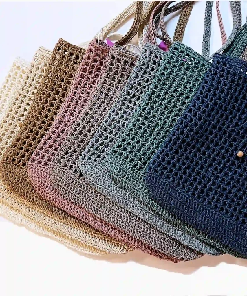 کیف بافت رافیا مدل دریا