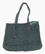کیف بافت رافیا مدل دریا - سبز