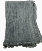 شال آبرنگی حریر طوسی سبک مدل پریا