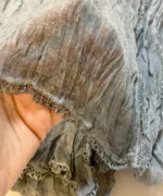 شال آبرنگی حریر سبز سدری سبک مدل پریا