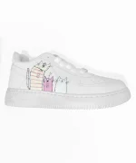 کتونی ونس طرح گربه دخترانه سفید